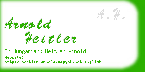 arnold heitler business card